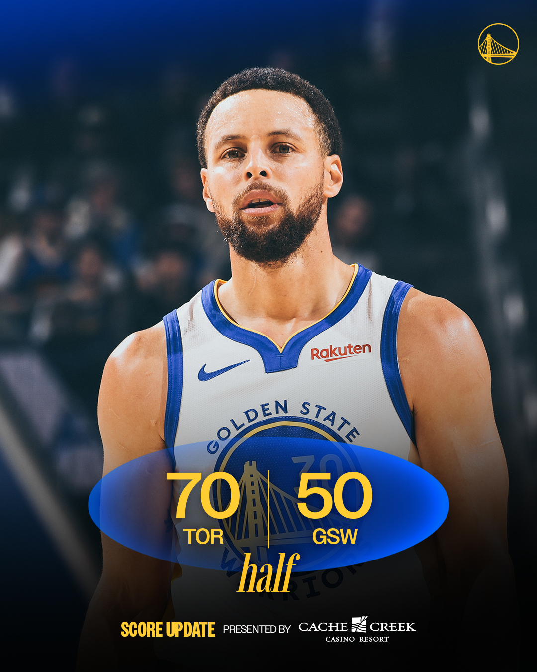 比分直播-库里16分勇士不敌猛龙结束4连胜，奎克利40分10助巴恩斯26分11助